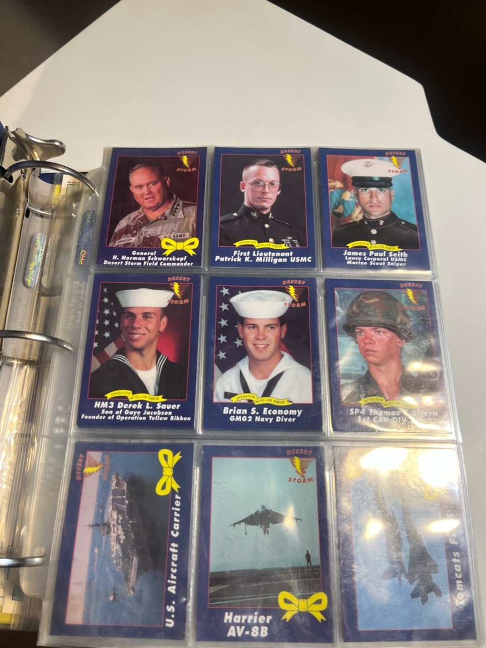 Operation Desert Storm Topp cards Collection Series